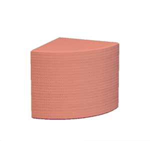 Red Simple pillar quarter