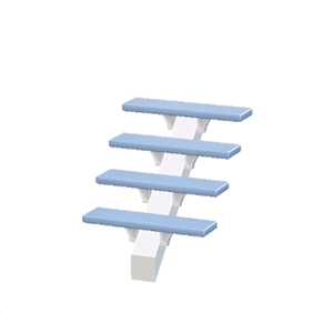 Cyan Sleek steps