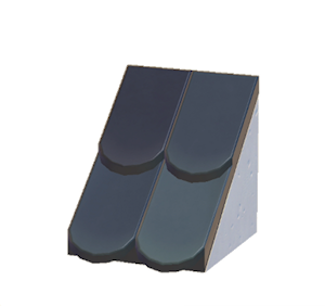 Black Sloped scale roof