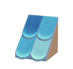Brown Sloped scale roof