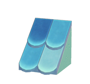 Aquamarine Sloped scale roof