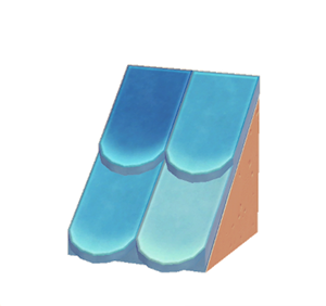 Orange Sloped scale roof