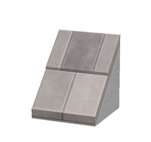 White Sloped stone roof