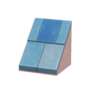 Pink Sloped stone roof