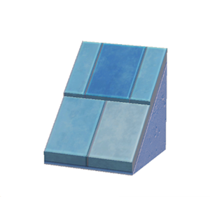 Blue Sloped stone roof