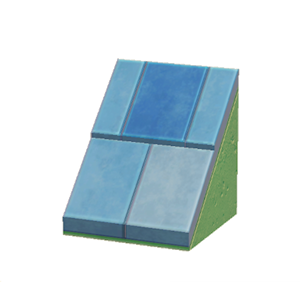 Green Sloped stone roof