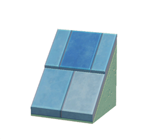 Aquamarine Sloped stone roof