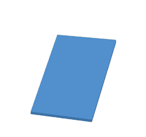 Blue Sloped tent roof
