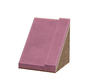 Pink Sloped tiled roof