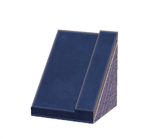 Navy Sloped tiled roof