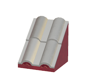 Black Sloped wavy roof