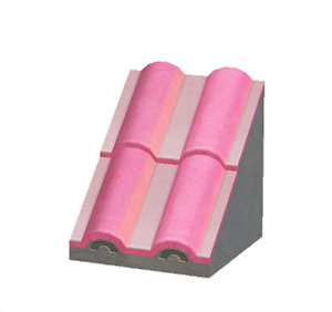 Black Sloped wavy roof