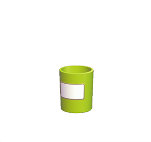 Lime Small garbage can