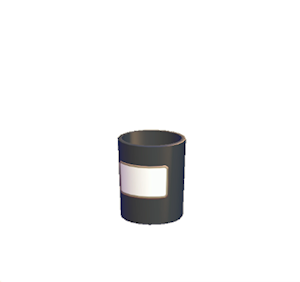 Black Small garbage can