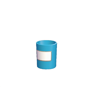 Blue Small garbage can