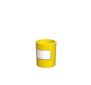 Yellow Small garbage can