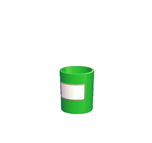 Green Small garbage can