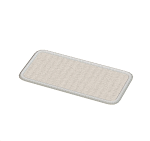 White Small narrow rug