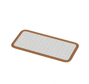 Brown Small narrow rug