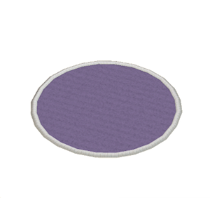 Plum Small round rug