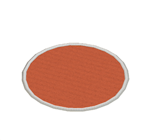 Red Small round rug