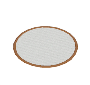 Brown Small round rug