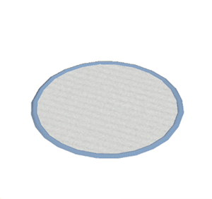 Cyan Small round rug