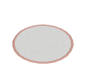 Pink Small round rug