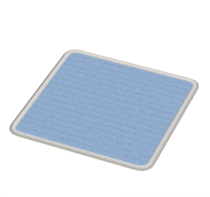 Cyan Small square rug