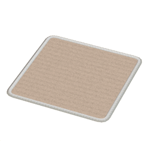 Beige Small square rug