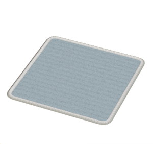Gray Small square rug