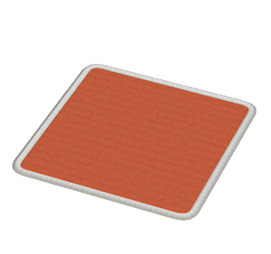 Red Small square rug