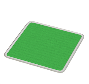 Green Small square rug