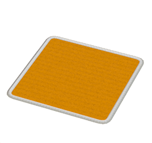 Orange Small square rug