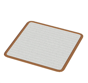 Brown Small square rug