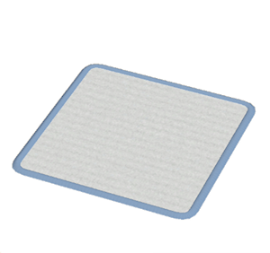 Cyan Small square rug