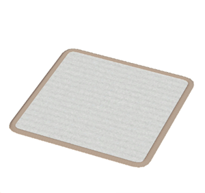 Beige Small square rug
