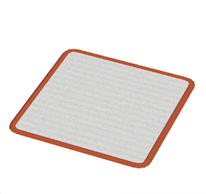 Red Small square rug