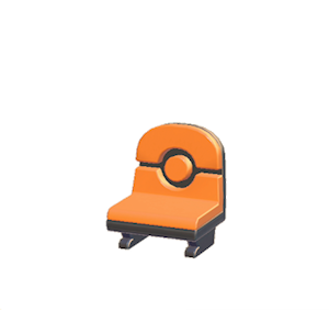 Orange Spectator chair
