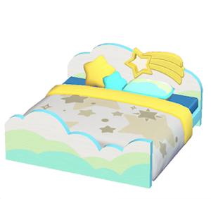 Beige Starry-sky bed
