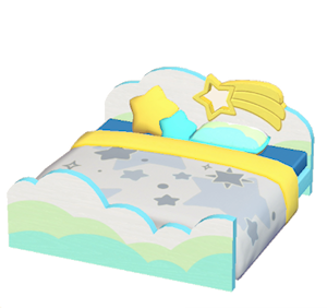 Gray Starry-sky bed