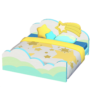 Orange Starry-sky bed