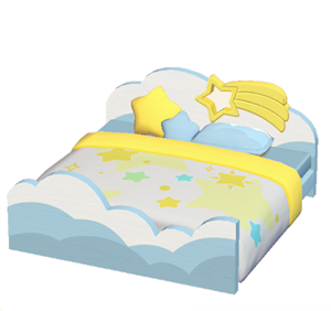 Cyan Starry-sky bed