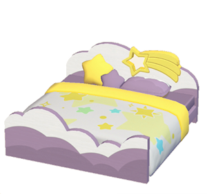 Plum Starry-sky bed