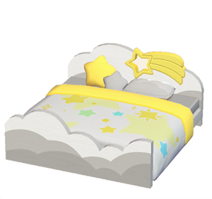 White Starry-sky bed