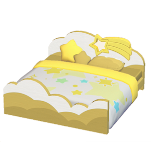 Orange Starry-sky bed