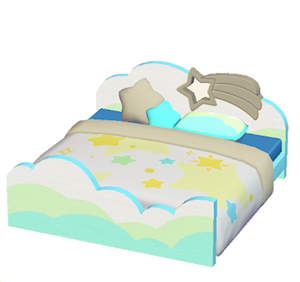 Beige Starry-sky bed