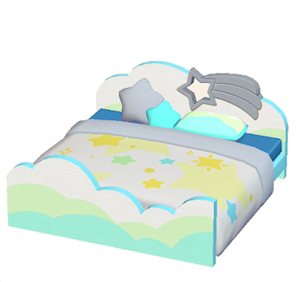 Gray Starry-sky bed