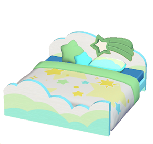 Green Starry-sky bed