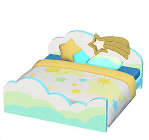 Orange Starry-sky bed